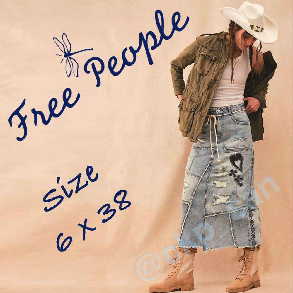 Free People Maxed Out Maxi Skirt Sz 6